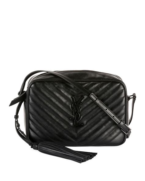 ysl purse all black|ysl black crossbody with tassel.